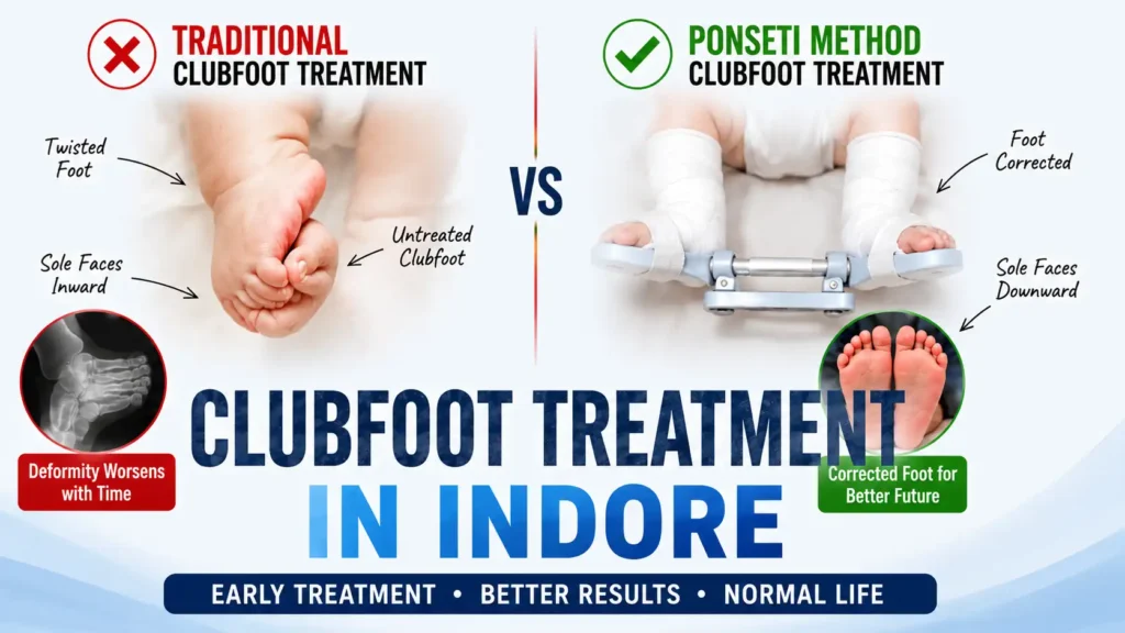 Clubfoot Treatment in Indore Ponseti Method, Surgery, and What Parents Need to Know
