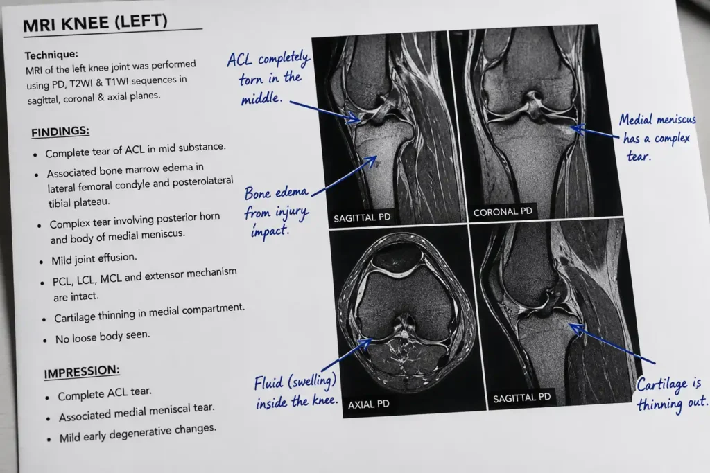 Complete ACL Tear Without Surgery What Your MRI Report Will Not Tell You About Your Real Options