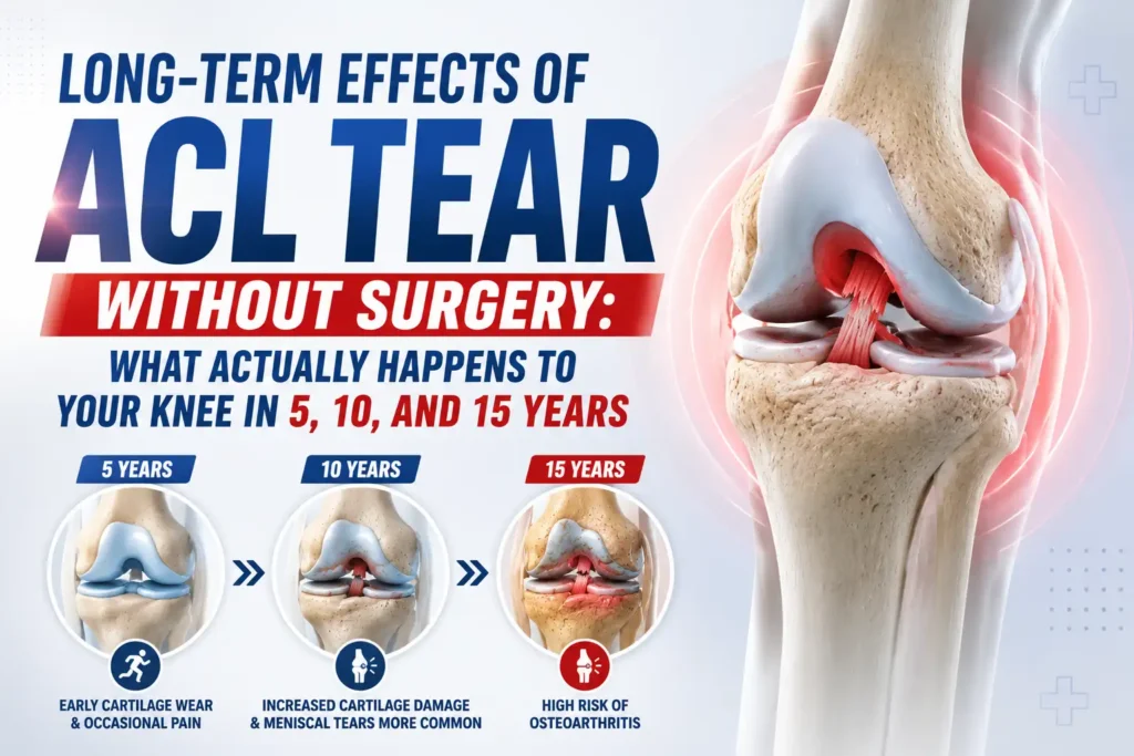 Long-term effects of ACL Tear Without Surgery What Actually Happens to Your Knee in 5, 10, and 15 Years