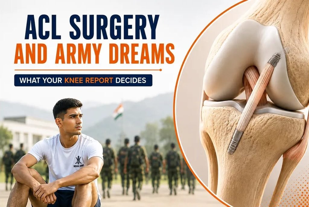 ACL surgery and Indian Army eligibility with reconstructed knee anatomy and Army aspirant